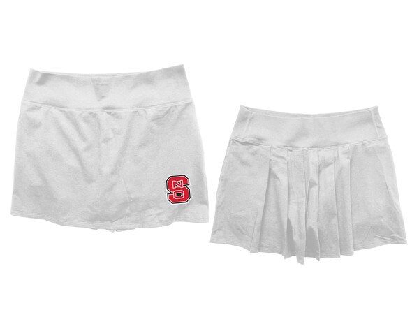 White Ladies Pleat-Back Skort - Blo